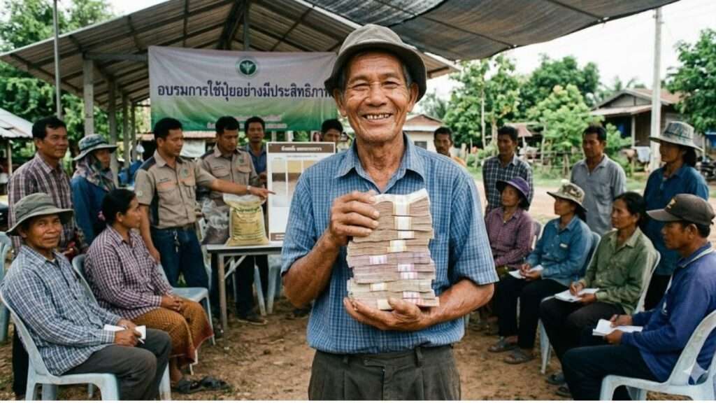 เกษตรกรไทยเข้ารับการอบรมพัฒนาทักษะการบริหารจัดการต้นทุนและการใช้ปุ๋ยตามค่าวิเคราะห์ดิน