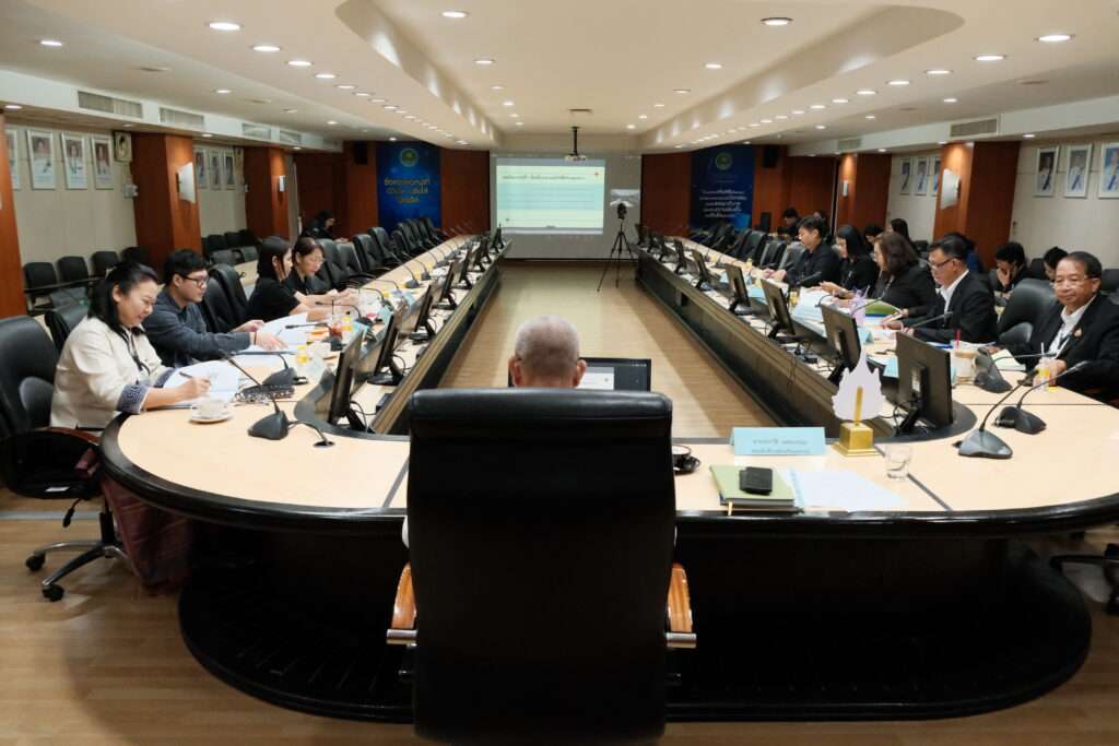 บรรยากาศการประชุมคณะกรรมการบริหารเงินรายได้นิคมสหกรณ์ ครั้งที่ 4 ประจำงบประมาณปี 2569